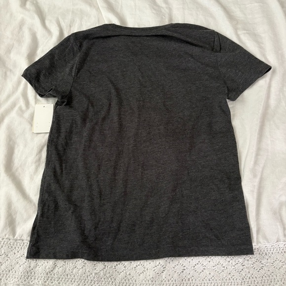 NEW NWT Lucky Brand SMALL Black Orange Embroidered Floral Stitched Tee graphic - Picture 9 of 9